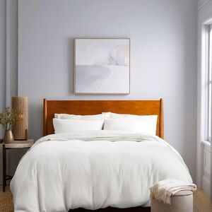 QUINCE Organic Airy Gauze Duvet Cover Full Queen White